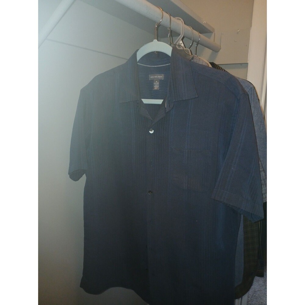 5 Piece Button Front Long & Short Sleeve Shirt Assortment Men's M